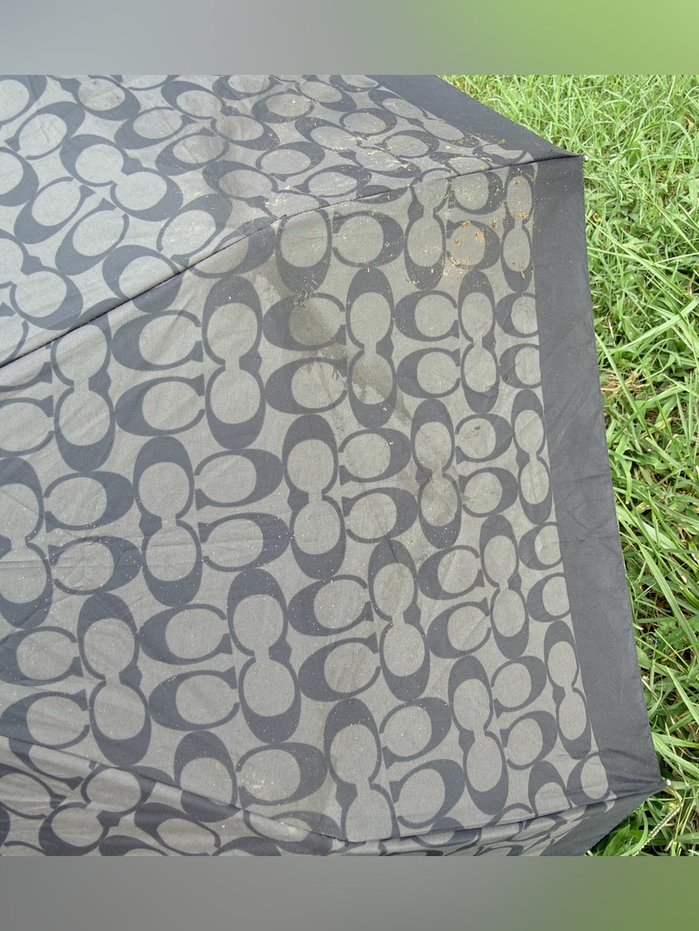Coach Mini Signature Umbrella Graphite - Picture 14 of 16